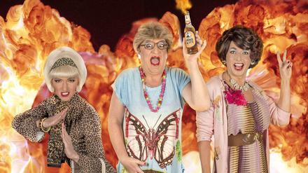 Biggy van Blond, Ades Zabel und Bob Schneider in "Die wilden Weiber von Neukölln".