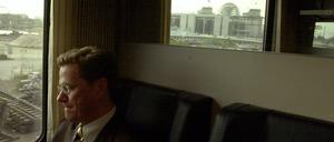 Guido Westerwelle im Zug von Berlin nach Dresden im Jahr 2003. 