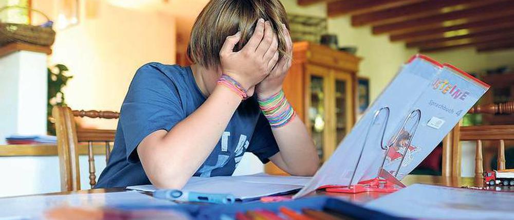 Lieber mal Pause machen. Viele Kinder sind gestresst. 