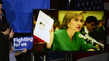 Kampagne für Hillary Clinton.