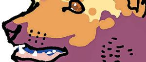 Ein kleiner Räuber: der Waldhund.