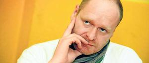 Alles so gelb hier. Bernd Schlömer will ins Abgeordnetenhaus – für Friedrichshain-Kreuzberg und für die FDP. 