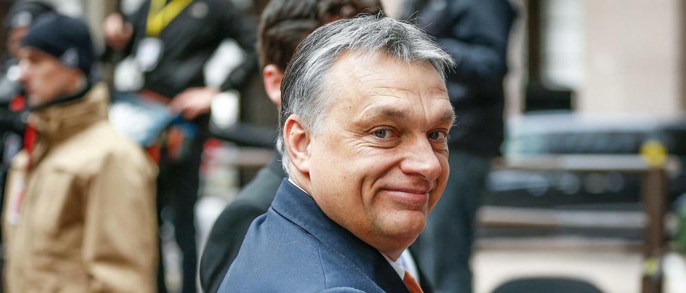 Ungarns Premier Viktor Orban am 18. März 2016. 