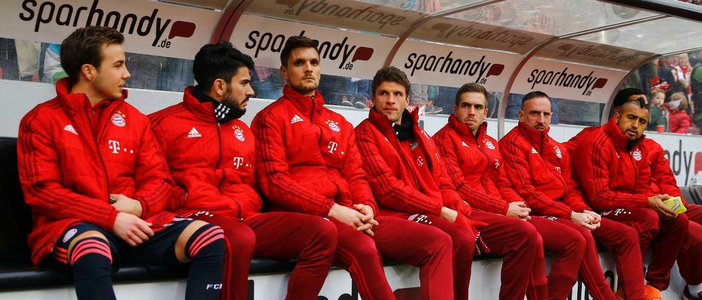 Prominente Bank. Der FC Bayern schonte gegen Köln viele Stammspieler.