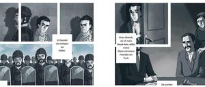 Gezeichnete Reportagen: Eine Doppelseite aus dem besprochenen Buch.