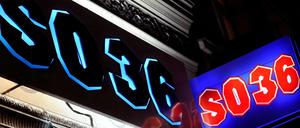 Ein Leuchten in der O-Straße. Das SO 36, wie es 2009 in die Nacht strahlt.