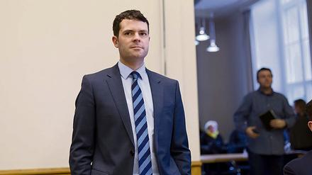 Björn Böhning, der Chef der Berliner Senatskanzlei, bei der Befragung im Hauptausschuss des Parlaments.