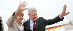 Bundespräsident Joachim Gauck und seine Lebensgefährtin Daniela Schadt.