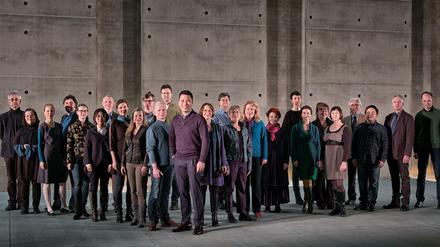 Gruppenbild mit Damen und Herren. Der Rias Kammerchor.