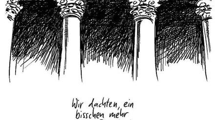 Von Occupy Wall Street bis zu den Piraten: 2011 war ein Wendepunkt. Auch Klaus Stuttmann beschäftigte sich schon damals in einer Karikatur mit dem Wutbürger.