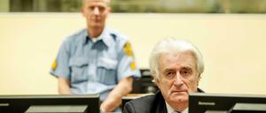Erst im Juli 2008 wurde Radovan Karadzic - hier bei der Urteilsverkündung - gefasst. Ein Jahr später begann der Prozess.
