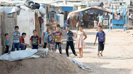 Kinder in einem Flüchtlingslager im Nordirak.