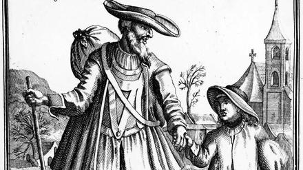 Vier Monate unterwegs. Bis die Flüchtlinge endgültig angesiedelt waren, waren sie zur Untätigkeit verdammt. Die Alteingesessenen reagierten mit Unmut. – Der Kupferstich aus dem Jahr 1732 (anonym) zeigt die Flucht von Hanns Klammer aus Bischoffshofen. 