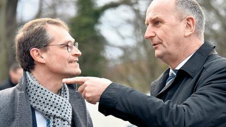 Blockiert. Die Zusammenarbeit zwischen den beiden Bundesländern und ihren Regierungschefs, Michael Müller und Dietmar Woidke (beide SPD) war schon mal besser. 