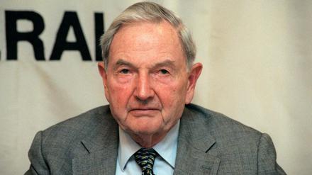 Der Enkel. David Rockefeller, letzter noch lebender Enkel von John D. Rockefeller, gründete den Rockefeller Family Fund. 