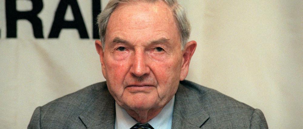 Der Enkel. David Rockefeller, letzter noch lebender Enkel von John D. Rockefeller, gründete den Rockefeller Family Fund. 