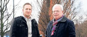 Treffen der Generationen. Der Azubi Tizian Liedtke (l.) und sein Mentor Düsterdick haben eng zusammengearbeitet. 