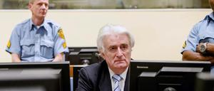 Radovan Karadzic am Tag der Urteilsverkündung.
