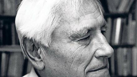 Im Alter fast eine Ähnlichkeit zu John Cage. Josef Anton Riedl.
