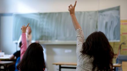 Flüchtlingskinder in der Schule.