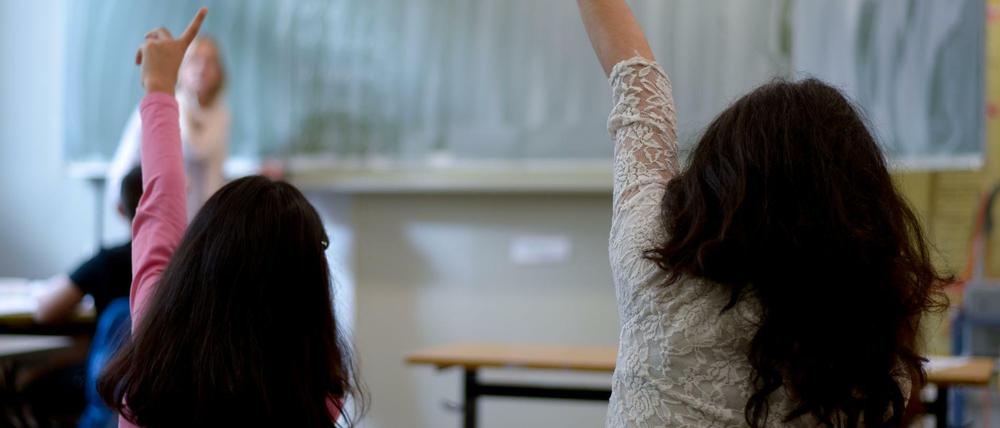 Flüchtlingskinder in der Schule.