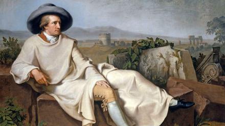 Johann Heinrich Tischbeins berühmtes Gemälde "Goethe in der Campagna" (1787) hängt im Städel-Museum in Frankfurt am Main. 