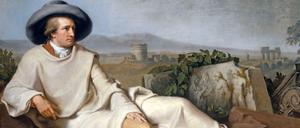 Johann Heinrich Tischbeins berühmtes Gemälde "Goethe in der Campagna" (1787) hängt im Städel-Museum in Frankfurt am Main.