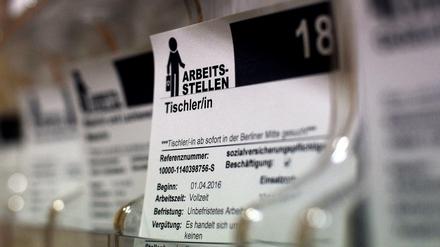 Weniger Arbeitslose in Deutschland.