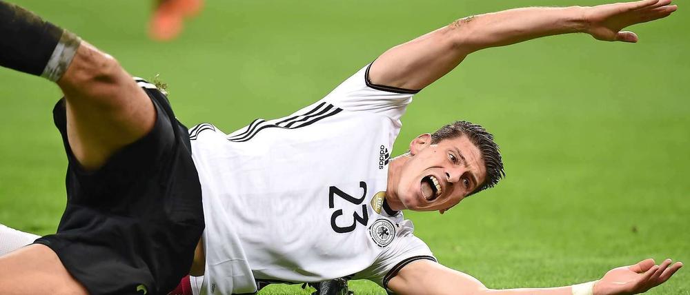 Knipsende Kante im Zentrum: Mario Gomez.