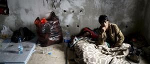 Afghanische Flüchtlinge kampieren in der türkischen Hafenstadt Cesme. 