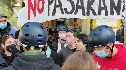 Am Freitag blockierten streikende Rider Gorillas-Filialen in Tempelhof und Schöneberg.