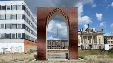 Die Garnisonskirche in Potsdam (Brandenburg) wurde im Zweiten Weltkrieg zerstört und 1968 gesprengt.