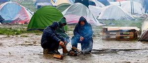 Alleingelassen von der Welt: Flüchtlinge im Lager Idomeni an der griechisch-mazedonischen Grenze.