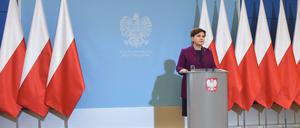 Die nationalkonservative polnische Regierungschefin Beata Szydl.