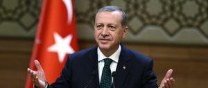 Der türkische Präsident Recep Tayyip Erdogan weist Kritik an Umgang mit Journalisten zurück.
