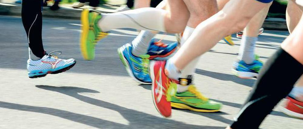 So läuft das. Mehr als 36.000 Teilnehmer wollen zum Halbmarathon an diesem Sonntag starten.