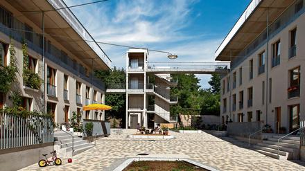Unsere kleine Stadt: Das Genossenschaftprojekt "Bauen und Wohnen am Hochdamm" in Treptow, entworfen von Marius Schliekmann.