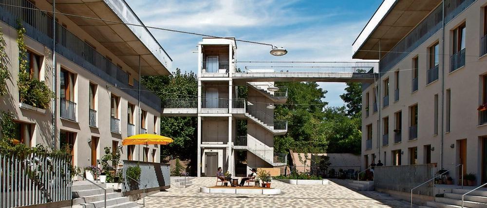 Unsere kleine Stadt: Das Genossenschaftprojekt "Bauen und Wohnen am Hochdamm" in Treptow, entworfen von Marius Schliekmann.