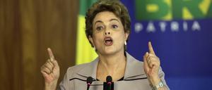 Umstrittene Präsidentin Dilma Rousseff. 