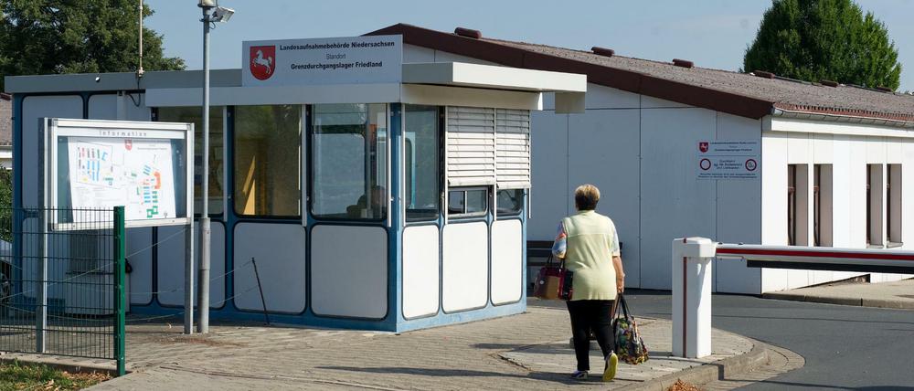 Die syrischen Flüchtling werden zunächst im Erstaufnahmelager Friedland unterkommen.