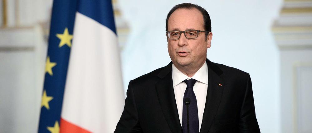 Frankreichs Präsident Francois Hollande am 30. März 2016 in Paris.