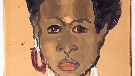 Am Stand des Londoner Händlers Stephen Ongpin Fine Art: Emil Noldes „Bildnis einer Südseeinsulanerin“. 