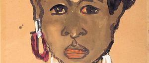 Am Stand des Londoner Händlers Stephen Ongpin Fine Art: Emil Noldes „Bildnis einer Südseeinsulanerin“. 