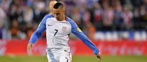 Hier noch im US-Trikot, morgen im Dress des 1. FC Union: Stürmer Bobby Wood.