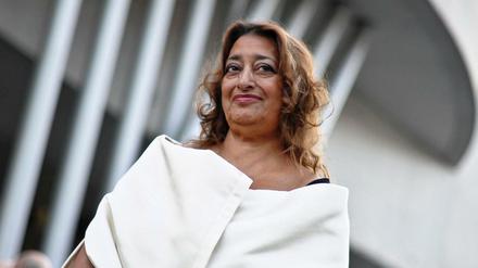 Die irakisch-britische Architektin Zaha Hadid (1950-2016).