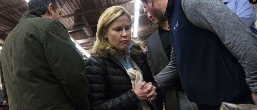 Alles Käse. Ted Cruz und seine Frau Heidi in einem populären Laden mit Vorzeigeprodukten aus Wisconsin, dem "Dairyland".
