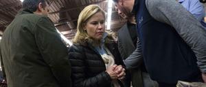 Alles Käse. Ted Cruz und seine Frau Heidi in einem populären Laden mit Vorzeigeprodukten aus Wisconsin, dem "Dairyland".