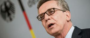 Bundesinnenminister Thomas de Maiziere (CDU). 