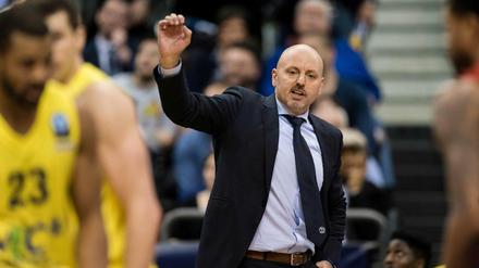 Berlins Trainer Sasa Obradovic konnte nicht zufrieden sein mit dem Spiel seiner Mannschaft.