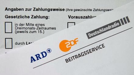 Ein Schreiben des Beitragsservice von ARD, ZDF und Deutschlandradio.